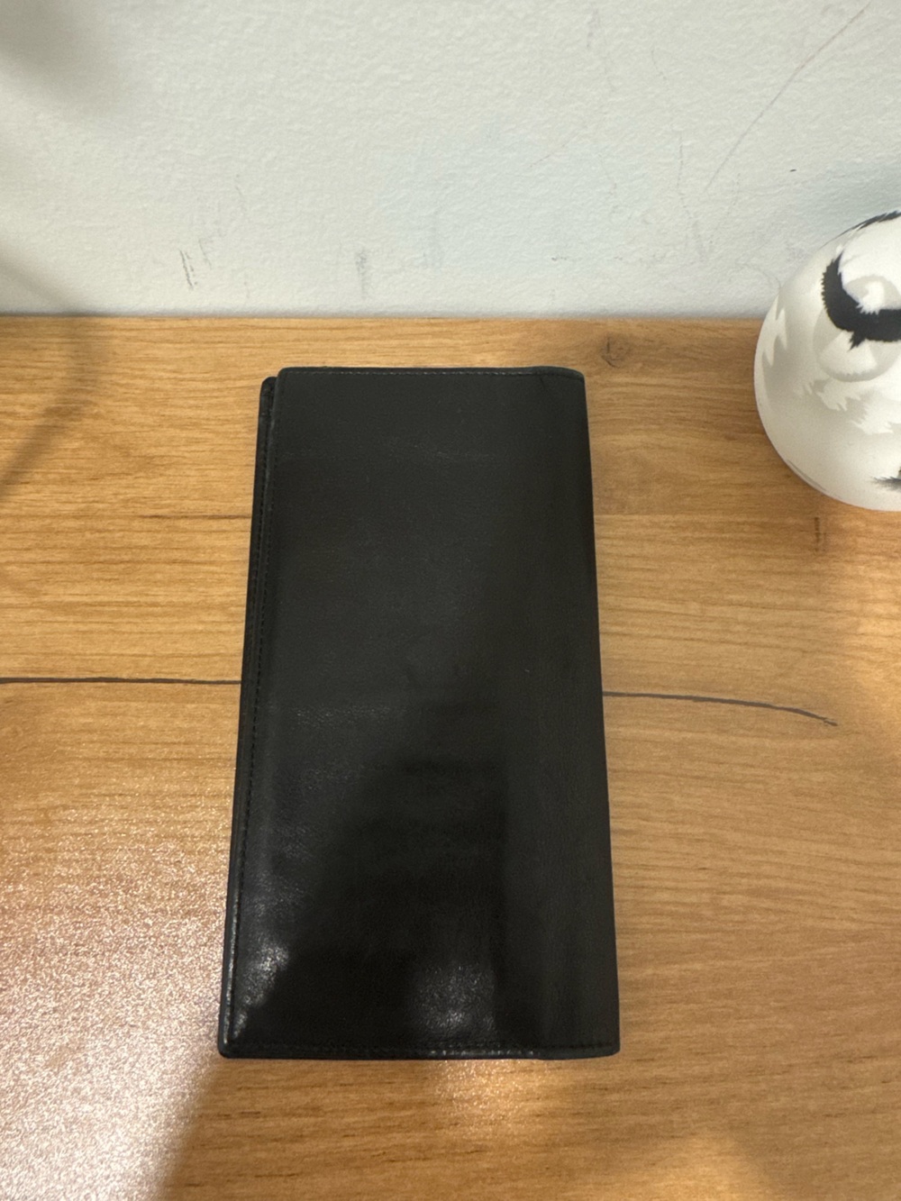 Vintage Gucci Black Leather Long Breast Pocket Wallet - Slim Billfold - Picture 4 of 13